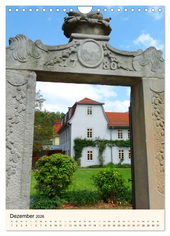 Produktbild: Rudolstadt - Ein Spaziergang (Wandkalender 2026 DIN A4 hoch), CALVENDO Monatskalender