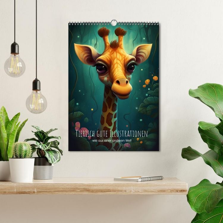 Produktbild: Tierisch gute Illustrationen wie aus einer anderen Welt (Wandkalender 2026 DIN A3 hoch), CALVENDO Monatskalender