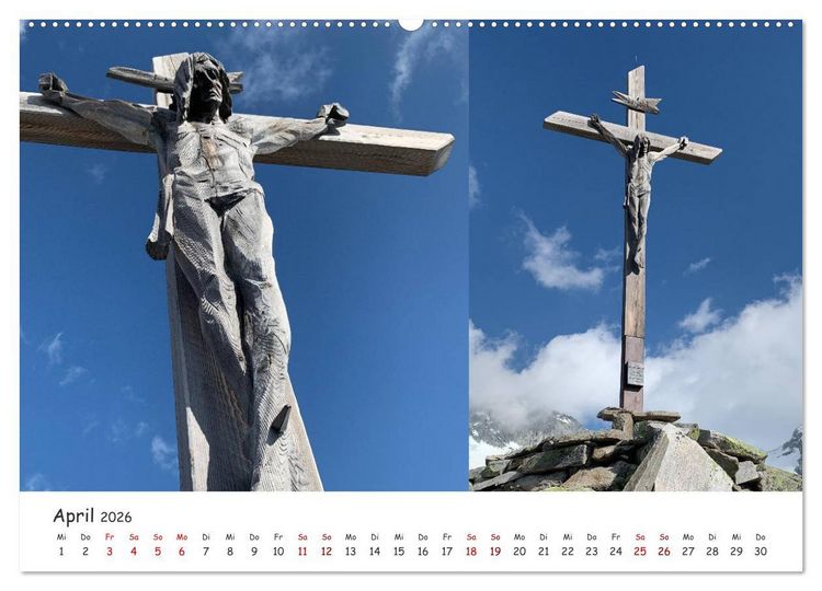 Produktbild: Bekannte und unbekannte S&uuml;dtiroler Gipfelkreuze im Detail (Wandkalender 2026 DIN A2 quer), CALVENDO Monatskalender