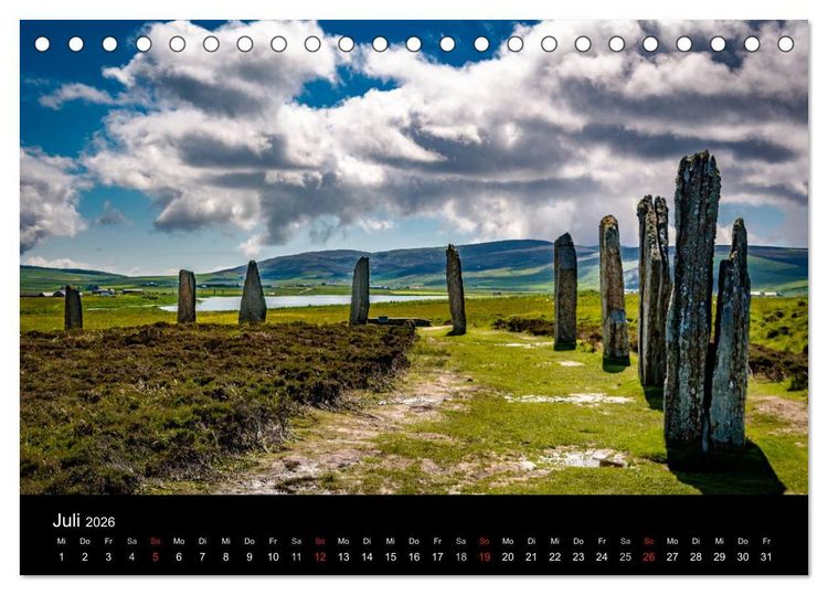 Produktbild: Schottlands Inseln (Tischkalender 2026 DIN A5 quer), CALVENDO Monatskalender