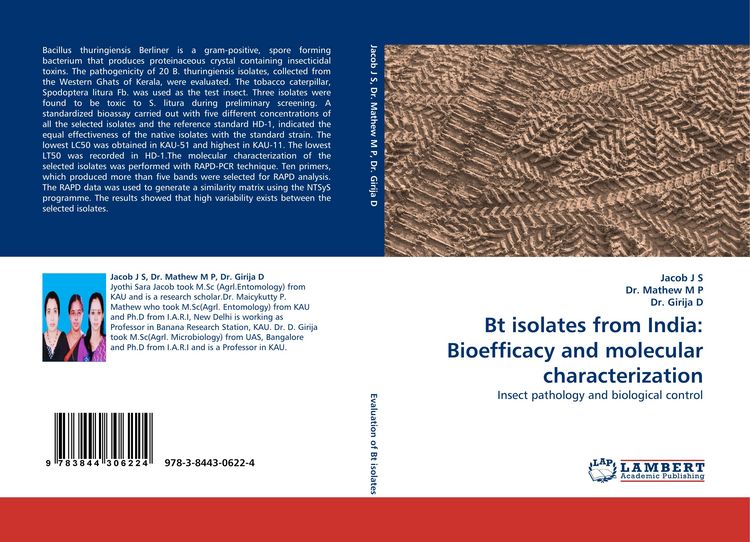 Produktbild: Bt isolates from India: Bioefficacy and molecular characterization
