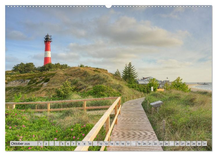 Produktbild: Wundersch&ouml;nes Sylt - Perle der Nordsee (Wandkalender 2026 DIN A2 quer), CALVENDO Monatskalender