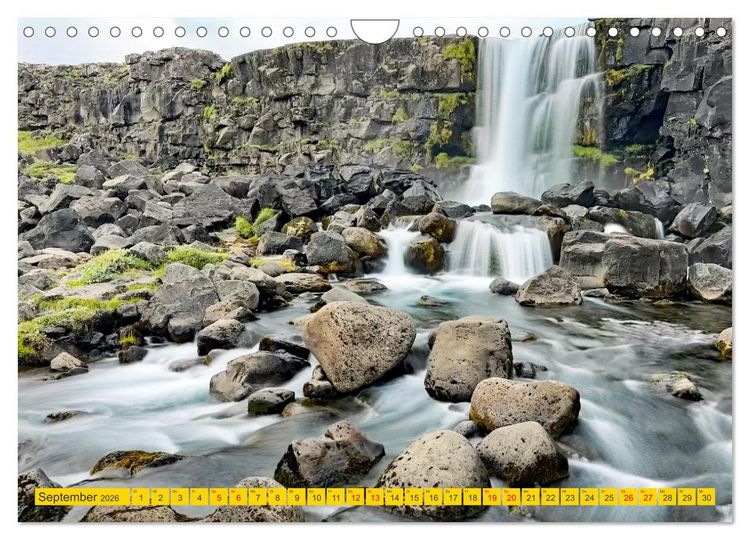 Produktbild: Islands Wasserf&auml;lle (Wandkalender 2026 DIN A4 quer), CALVENDO Monatskalender