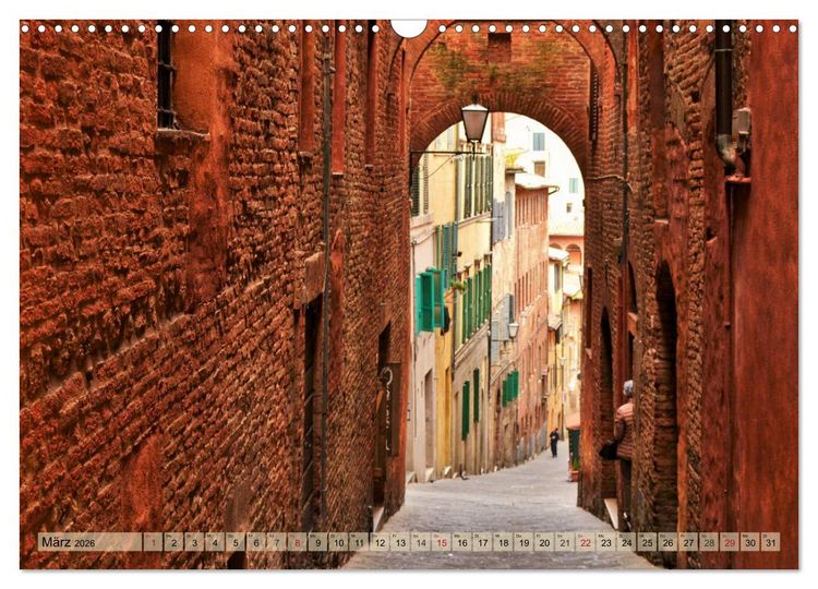 Produktbild: Sehnsucht nach SIENA (Wandkalender 2026 DIN A3 quer), CALVENDO Monatskalender