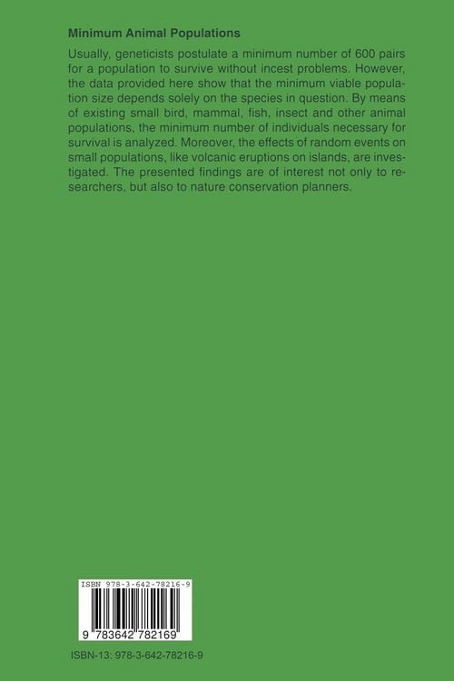 Produktbild: Minimum Animal Populations
