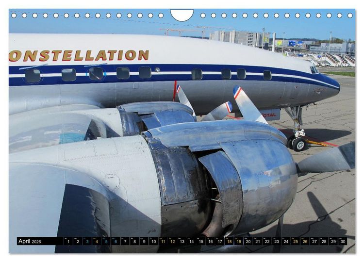 Produktbild: Lockheed Super Constellation HB-RSC (Wandkalender 2026 DIN A4 quer), CALVENDO Monatskalender