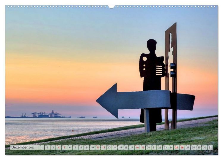Produktbild: K&uuml;stenzauber Butjadingen (hochwertiger Premium Wandkalender 2027 DIN A2 quer), Kunstdruck in Hochglanz