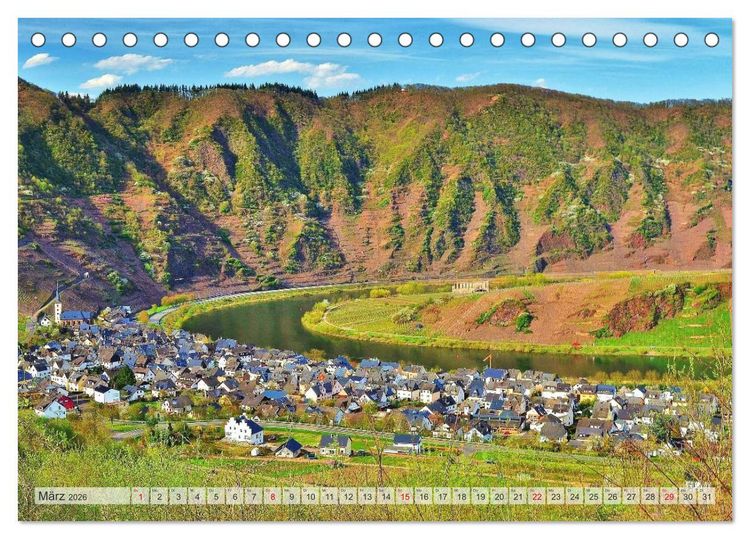 Produktbild: Bildsch&ouml;n - Die Mosel (Tischkalender 2026 DIN A5 quer), CALVENDO Monatskalender