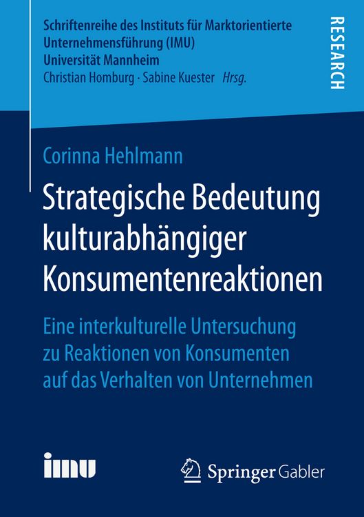 Produktbild: Strategische Bedeutung kulturabh&auml;ngiger Konsumentenreaktionen