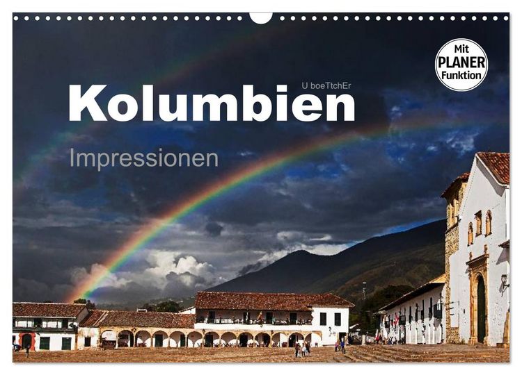 Produktbild: Kolumbien Impressionen (Wandkalender 2026 DIN A3 quer), CALVENDO Monatskalender