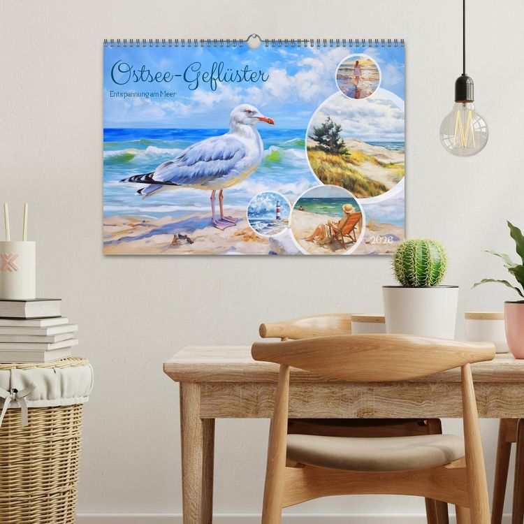 Produktbild: Ostsee-Gefl&uuml;ster - Entspannung am Meer (Wandkalender 2026 DIN A3 quer), CALVENDO Monatskalender