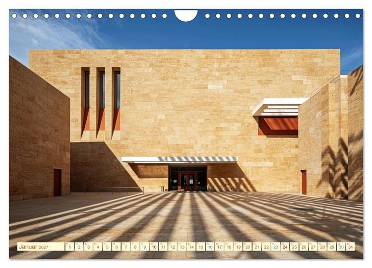 Produktbild: Architektur gegen Hitze - Licht. Schatten. Strukturen. Wasser (Wandkalender 2027 DIN A4 quer), CALVENDO Monatskalender