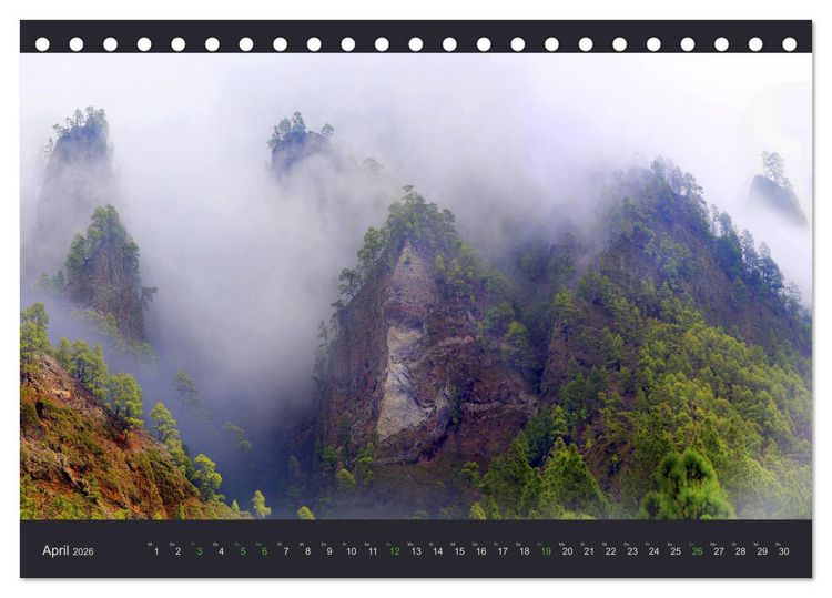 Produktbild: wildes La Palma (Tischkalender 2026 DIN A5 quer), CALVENDO Monatskalender
