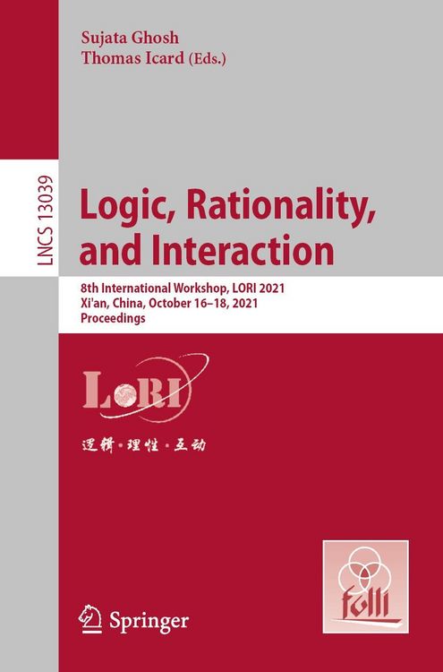 Produktbild: Logic, Rationality, and Interaction