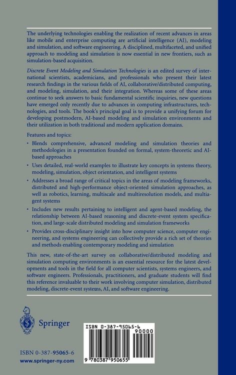 Produktbild: Discrete Event Modeling and Simulation Technologies