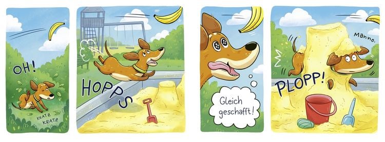 Produktbild: Mini Comics. Als der Dackel die Banane sah ...