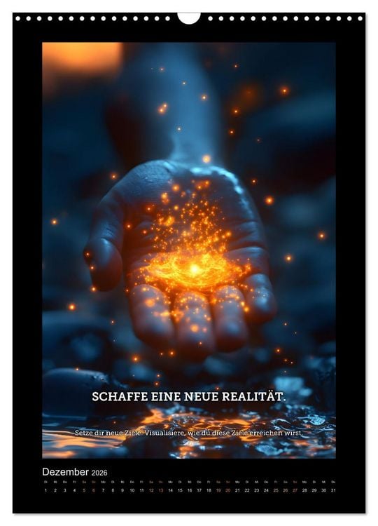 Produktbild: Vom Tr&auml;umen zum Tun! - Erschaffe dir in 12 Monaten dein Million&auml;rs-Mindset. (Wandkalender 2026 DIN A3 hoch), CALVENDO Monatskalender