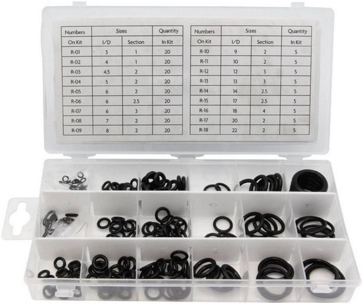 Produktbild: Toolland HAS02 O-Ring Sortiment Inhalt 225 Teile