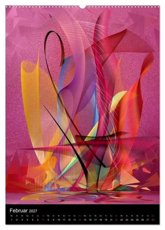 Produktbild: Mehrfarben von Nico Bielow (hochwertiger Premium Wandkalender 2027 DIN A2 hoch), Kunstdruck in Hochglanz