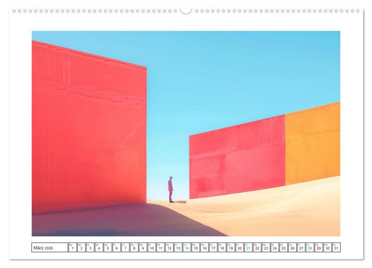 Produktbild: Verzerrte Wirklichkeiten (hochwertiger Premium Wandkalender 2026 DIN A2 quer), Kunstdruck in Hochglanz