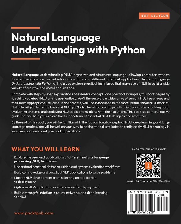 Produktbild: Natural Language Understanding with Python