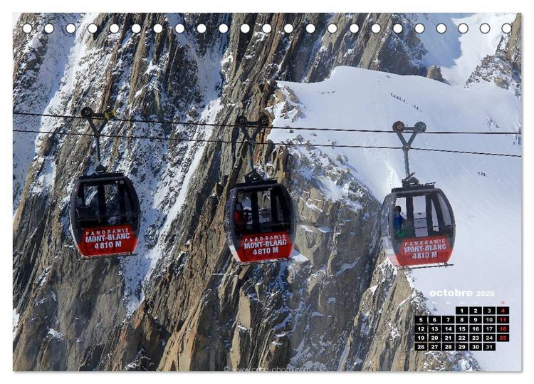 Produktbild: Les paysages de montagne Haute-Savoie (Calendrier de bureau 2026 DIN A5 vertical), CALVENDO calendrier mensuel