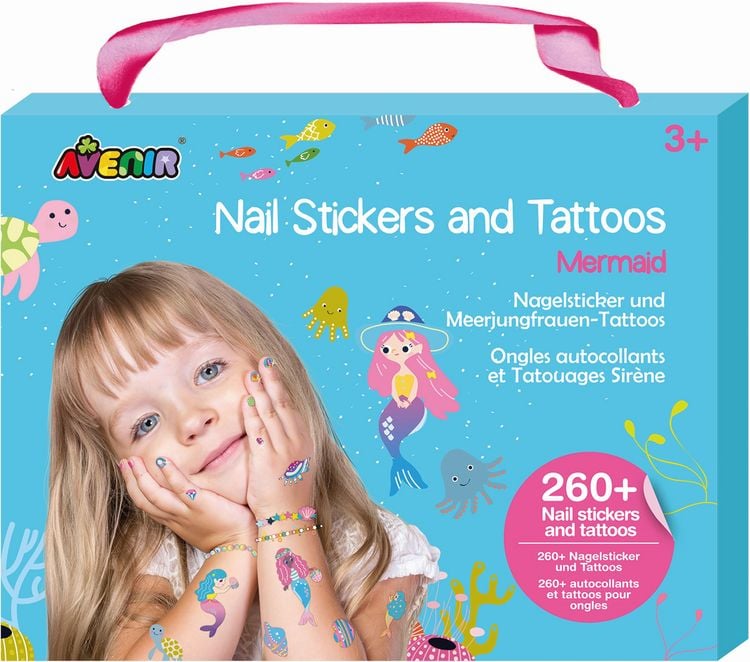 Produktbild: Nagelsticker & Tattoos Meerjungfrau