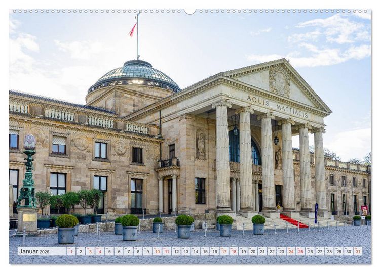 Produktbild: Wiesbaden Impressionen (Wandkalender 2026 DIN A2 quer), CALVENDO Monatskalender