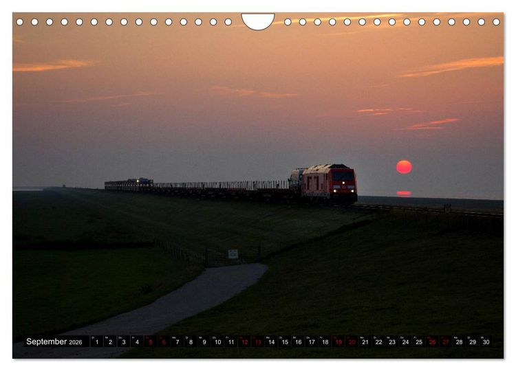 Produktbild: Die Marschbahn (Wandkalender 2026 DIN A4 quer), CALVENDO Monatskalender