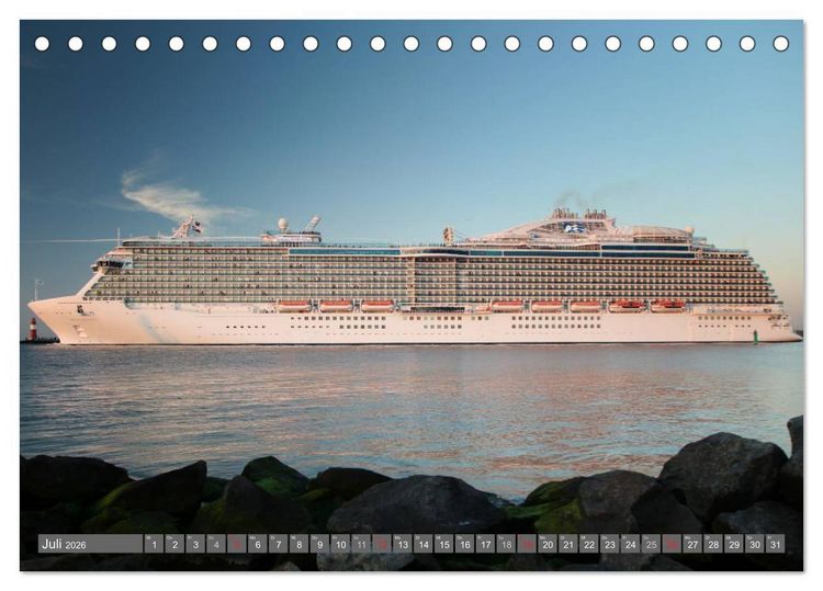 Produktbild: Kreuzfahrt Warnem&uuml;nde (Tischkalender 2026 DIN A5 quer), CALVENDO Monatskalender