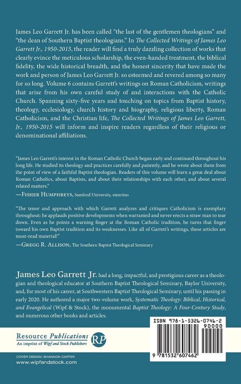 Produktbild: The Collected Writings of James Leo Garrett Jr., 1950-2015