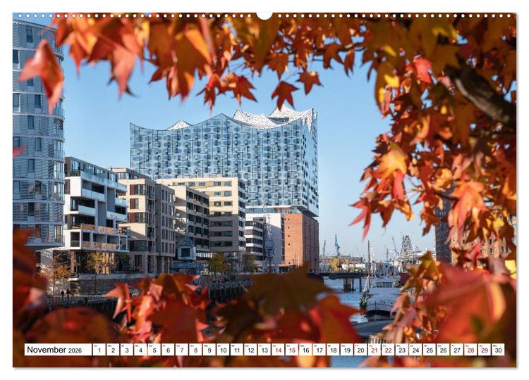 Produktbild: Urbane Impressionen: Hansestadt Hamburg - Tor zur Welt (hochwertiger Premium Wandkalender 2026 DIN A2 quer), Kunstdruck in Hochglanz