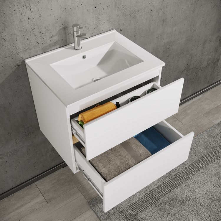 Produktbild: 6 tlg. Badm&ouml;bel-Set mit Waschbecken Cosila-I 61 cm