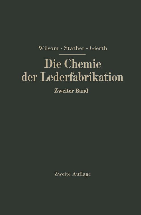 Produktbild: Die Chemie der Lederfabrikation