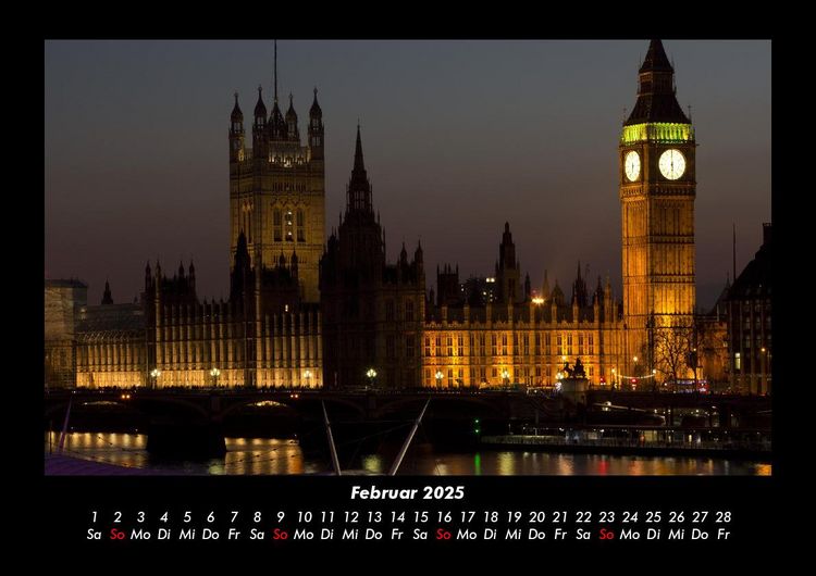 Produktbild: London 2025 Fotokalender DIN A3