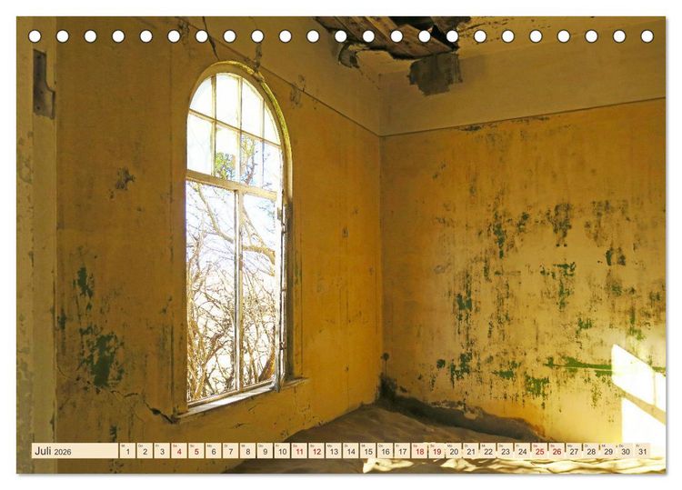 Produktbild: Kolmannskuppe Lost Place in Namibia (Tischkalender 2026 DIN A5 quer), CALVENDO Monatskalender