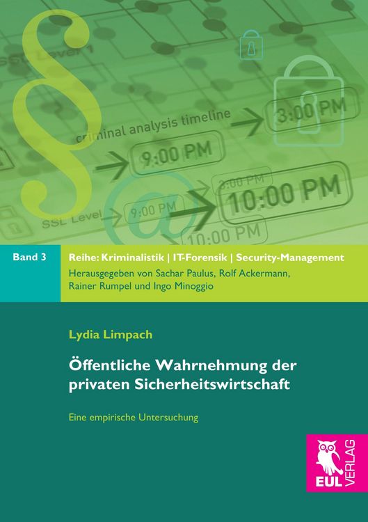 Produktbild: &Ouml;ffentliche Wahrnehmung der privaten Sicherheitswirtschaft