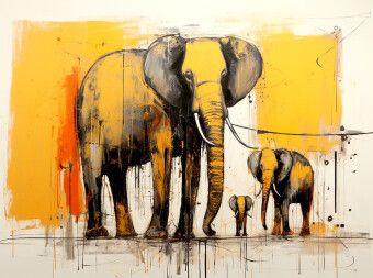 Produktbild: CALVENDO Puzzle Elefantenfamilie | 2000 Teile Lege-Gr&ouml;&szlig;e 90x67cm Foto-Puzzle f&uuml;r gl&uuml;ckliche Stunden