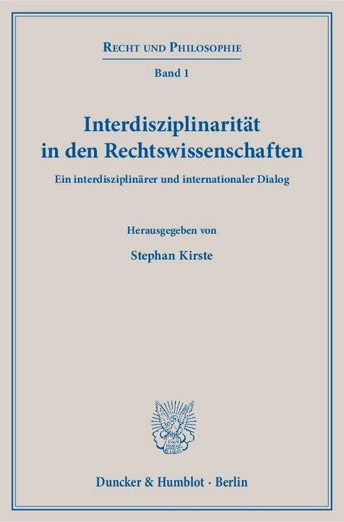 Produktbild: Interdisziplinarit&auml;t in den Rechtswissenschaften.