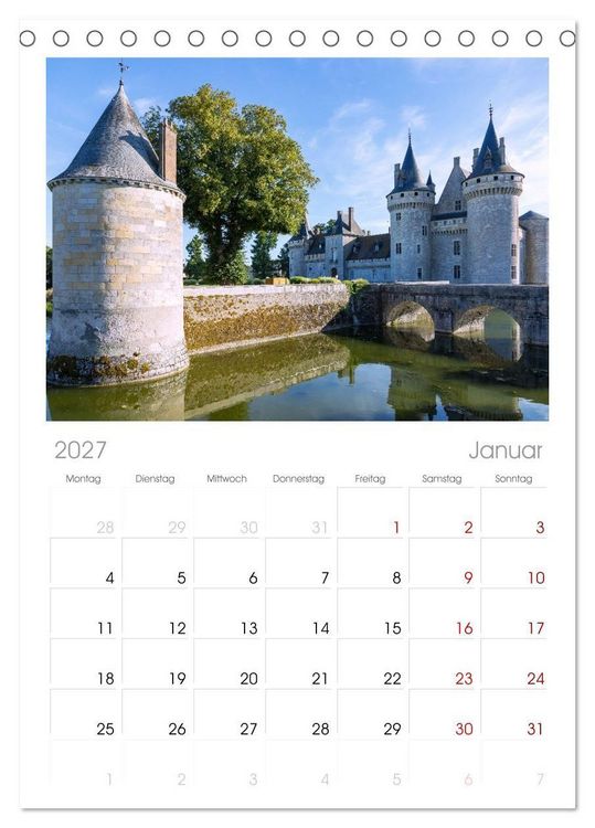 Produktbild: Tischplaner 2027 - Zauberhaftes Tal der Loire. Charmante St&auml;dte und pr&auml;chtige Schl&ouml;sser (A5 Tischkalender zum Aufstellen) CALVENDO