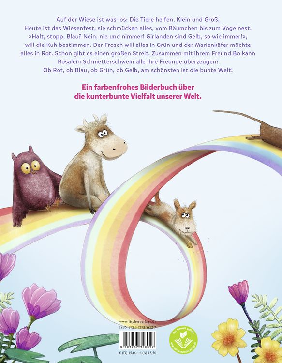 Produktbild: Rosalein Schmetterschwein Zusammen sind wir kunterbunt