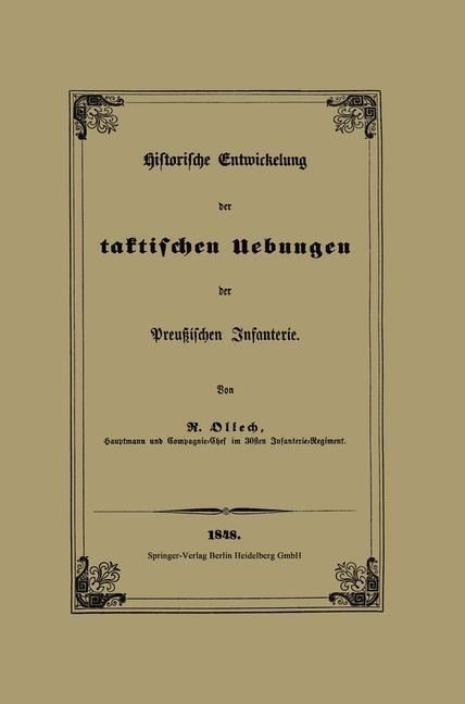 Produktbild: Historische Entwickelung der taktischen Uebungen der Preu&szlig;ischen Infanterie