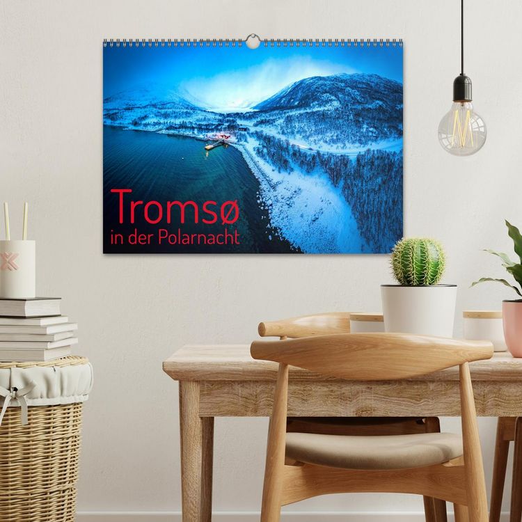 Produktbild: Troms&oslash; in der Polarnacht (Wandkalender 2026 DIN A3 quer), CALVENDO Monatskalender