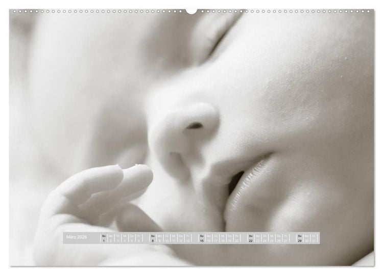 Produktbild: ...so winzig - Babykalender (hochwertiger Premium Wandkalender 2026 DIN A2 quer), Kunstdruck in Hochglanz