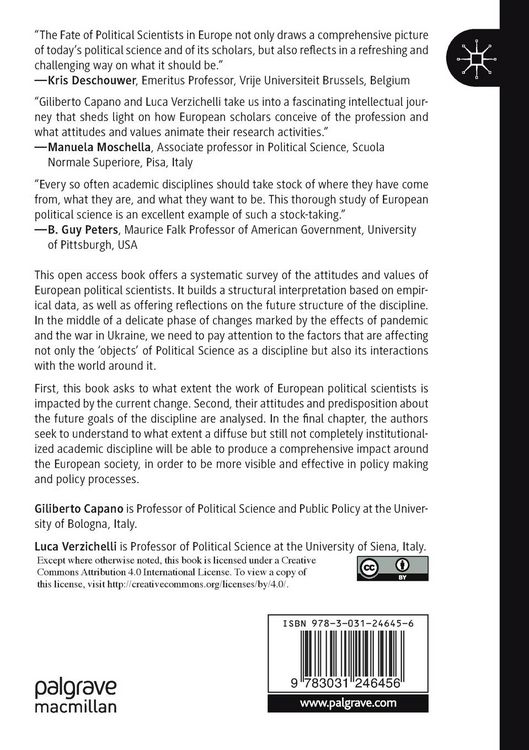 Produktbild: The Fate of Political Scientists in Europe