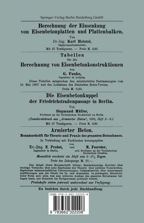 Produktbild: Eisenbetondecken, Eisensteindecken und Kunststeinstufen
