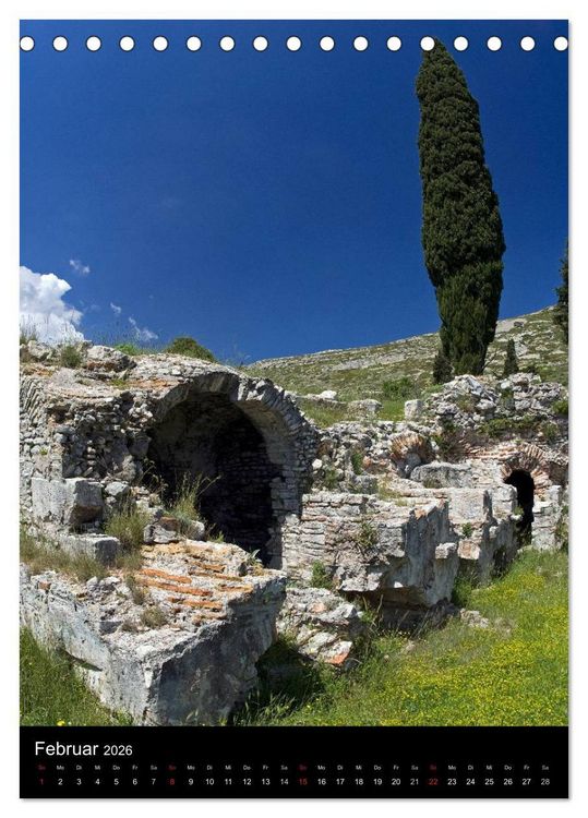 Produktbild: Hellas Inseln und Festland (Tischkalender 2026 DIN A5 hoch), CALVENDO Monatskalender