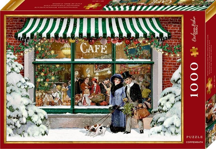 Produktbild: Puzzle - Nostalgisches Weihnachtscaf&eacute; (1000 T.) Behr