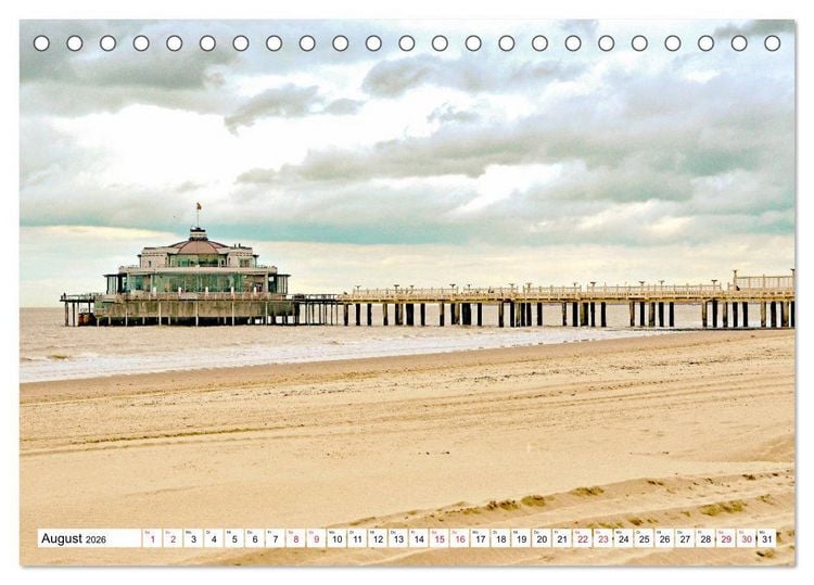 Produktbild: Blankenberge - belgischer K&uuml;stenort (Tischkalender 2026 DIN A5 quer), CALVENDO Monatskalender