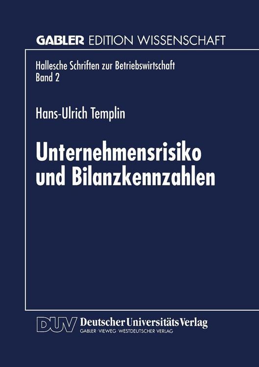 Produktbild: Unternehmensrisiko und Bilanzkennzahlen